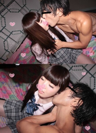 A secret rendezvous with a girl in a uniform with long black hair ♥ Creampie her delicate body and run away ♪ Her sensitive body is just too amazing!!