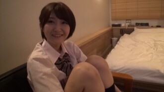 [Personal shooting, amateur, uniform, creampie] Unable to resist her boyfriend&#039;s premature ejaculation, the angelic little devil moans with a vibrator ♡