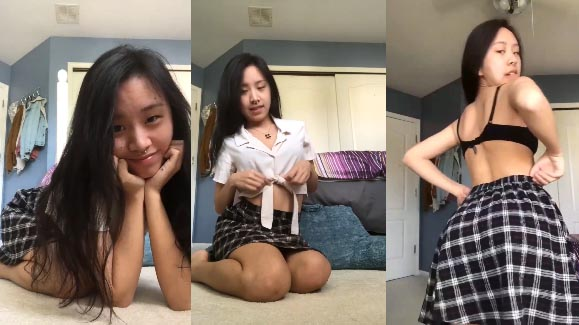 Em gái có bộ đồ lót đỏ dâm đãng 2