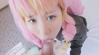 [Private shoot creampie cosplay sex ♥] Kanroji-san&#039;s sweet pussy is used for intense creampie impregnation sex!!