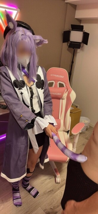 Phim [Vtuber Neko○o○yu] As a result of continuing muscle training, Shizuku-chan has been further upgraded and rewards virgins with creampies